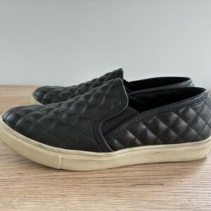 Steve Madden  Black Slip-On Sneakers